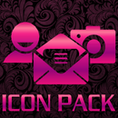 ICON PACK  PINK METAL THEME APK