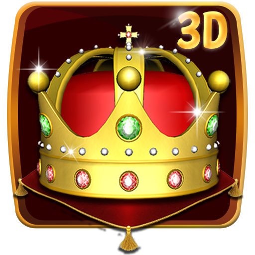 3D de oro corona de rey