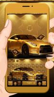 Gold Luxury Car Poster