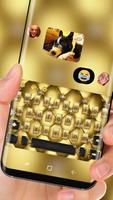Gold Luxury Deluxe Theme Golden Keyboard Ekran Görüntüsü 2