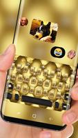 Gold Luxury Deluxe Theme Golden Keyboard capture d'écran 2