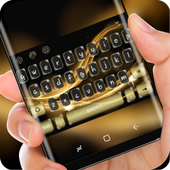 Classic Gold Luxury Silk Keyboard for Huawei icon