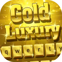 Gold Luxury Keyboard Theme アプリダウンロード