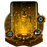 3D Black Neon Panther Hero Keyboard icon