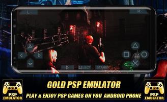 New PSP Emulator - Gold PSP الملصق