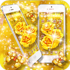 Golden Rose Butterfly Launcher icône
