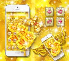 Golden Rose Butterfly Launcher capture d'écran 2