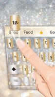 silver gold keyboard shining luxury diamond 스크린샷 1