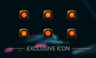 2 Schermata Golden Flame Metal Icon Pack For Yellow Fire