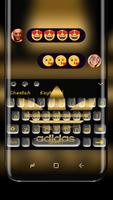 Golden adidas bubble keyboard poster