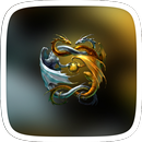 Golden and Silver Dragon Theme APK