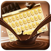 Golden Chocolate Theme&Emoji Keyboard