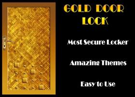 Gold Door Lock Screen capture d'écran 3