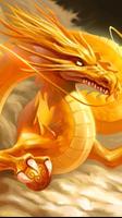 golden dragon wallpaper পোস্টার