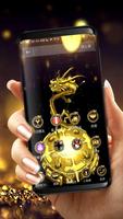 3D Gold Dragon Theme Ekran Görüntüsü 2