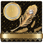 Golden feather diamond theme icône