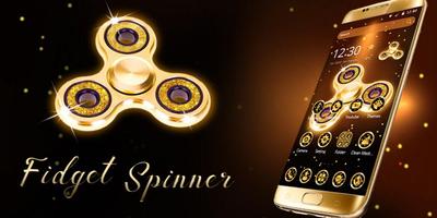 Tema Golden Fidget Spinner screenshot 3