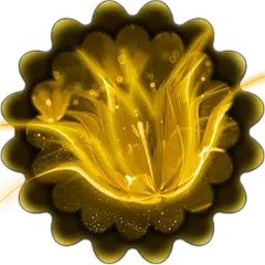 download Golden Glitter Flower Theme APK