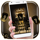 Icona golden iris keyboard flower luxury