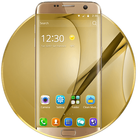 Altın teması Samsung Galaxy S8 simgesi