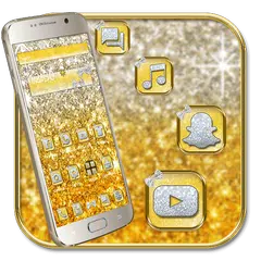 Gold Glitter Diamond Silver Theme
