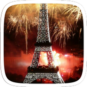 Golden Love Eiffel Tower Theme icon