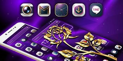 Golden Purple Flower اسکرین شاٹ 3