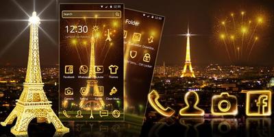 Золотая Парижа Эйфелева башня скриншот 3