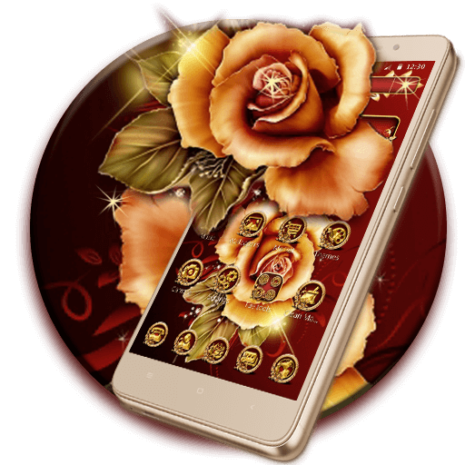 Tema Golden Red Luxury Rose