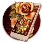 آیکون‌ Golden Red Luxury Rose Theme