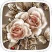 Golden Rose Flower Theme