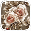 Golden Rose Flower Theme APK