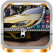 Luxury Car Zip Lock Screen icon