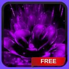 Purple Butterfly Live Wallpaper Background icône