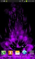 Purple Butterfly Live Wallpaper Background پوسٹر