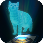Cat 3D Hologram Simulator icône