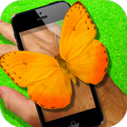 Butterfly on hand Camera Prank icon