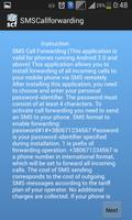 SMS Call Forwarding F captura de pantalla 1