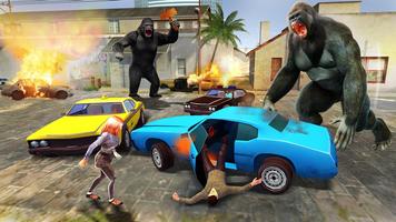 Gorilla Rampage City Smasher Games: City Attack 3D Ekran Görüntüsü 1