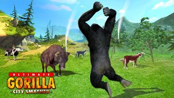 Gorilla Rampage City Smasher Games: City Attack 3D captura de pantalla 2