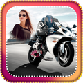 Photo On Racing Bike Photo Frames