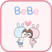 BeBe Couple2 GO sms theme APK