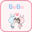 BeBe Couple2 GO sms theme