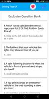 K53 South Africa : Driving Theory Practice Test 截圖 2