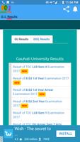 Gauhati University Exam Result screenshot 1