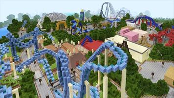 New theme park for minecraft Affiche