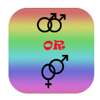 Homosexual o heterosexual icono