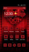 Dark Red Gear Theme plakat