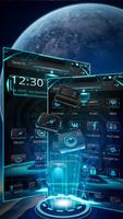 Galaxy Alien Tech Launcher Theme captura de pantalla 2