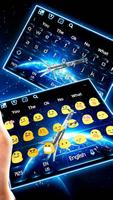 3D Galaxy Rocket Keyboard ภาพหน้าจอ 2